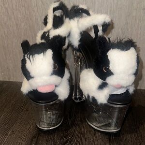 Sugar Thrillz Plush Cow Heels